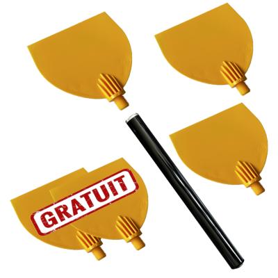 5 Spatules + manche 60 cm