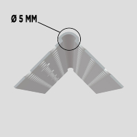 Cornière PVC 90° extérieur 2,5m #31610