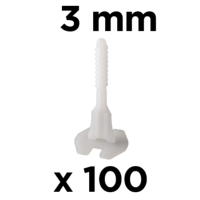 100 croisillons  vis 3 mm