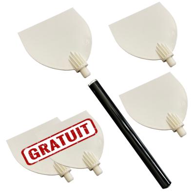 5 Spatules + manche 60 cm